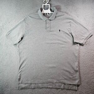 Polo Ralph Lauren Polo‎ Shirt Men XXL Cotton Short Sleeve Gray